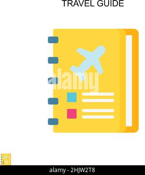 Travel guide Simple vector icon. Illustration symbol design template for web mobile UI element. Stock Vector