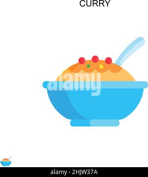 Curry Simple vector icon. Illustration symbol design template for web ...