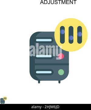 Adjustment Simple vector icon. Illustration symbol design template for web mobile UI element. Stock Vector