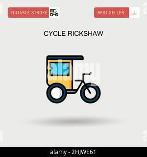 Indian rickshaw cycle - vector illustration Stock Vector Image & Art ...