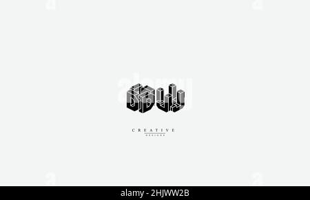 DJ JD D J Alphabet letters Initials Monogram logo Stock Vector