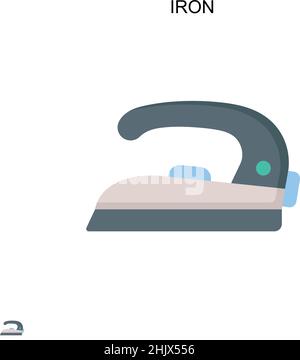 Iron Simple vector icon. Illustration symbol design template for web mobile UI element. Stock Vector