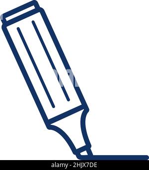 Marker icon on white background, vector illustration Stock Vector