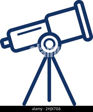 Microscope icon on white background, vector illustration Stock Vector