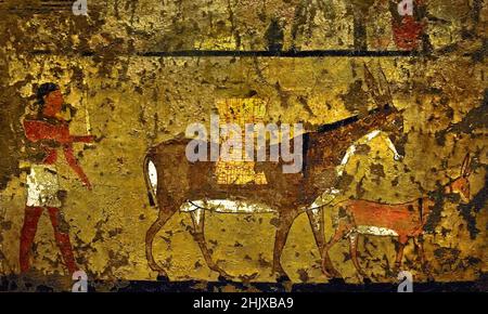 Tempera painting, First Intermediate Period, Gebelein, Tomb Of Iti and ...