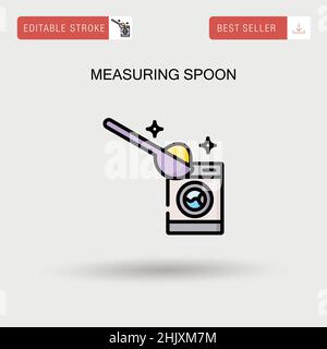Measuring spoon Simple vector icon. Stock Vector