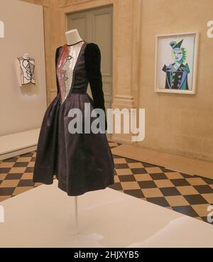 YVES SAINT LAURENT AT MUSEUM  PICASSO-PARIS Stock Photo