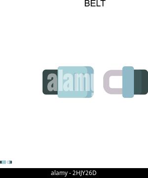 Belt Simple vector icon. Illustration symbol design template for web mobile UI element. Stock Vector