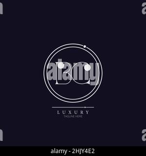 Unique modern BC Letter Business Logo Design Alphabet Icon Vector Symbol. Creative elegant letter logo template. Stock Vector