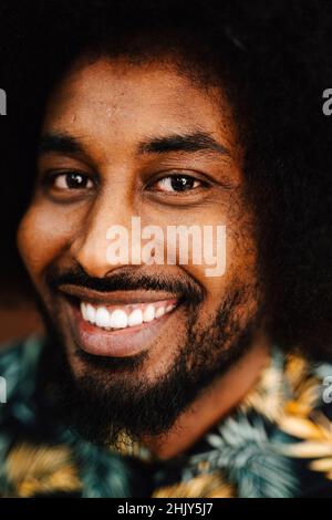 Young man with toothy smile Stock Photo