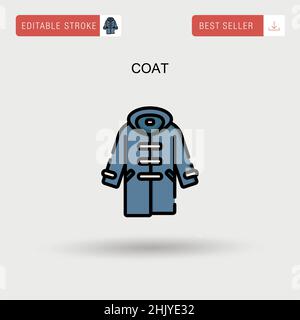 Female coat. Fashion clothes illustration Stock Vector Image & Art - Alamy