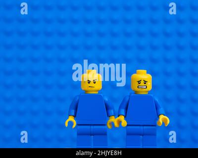 Two Lego Minifigures Scared And Happy Stock Photo - Download Image Now -  Human Face, Happiness, Fear - iStock