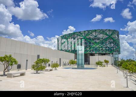 Mayamuseum 'Gran Museo del Mundo Maya', Merida, Yucatan, Mexiko Stock Photo