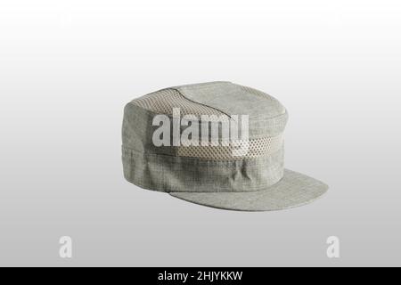 Cap male summer. Close-up. Isolated on light gray background. Stock Photo