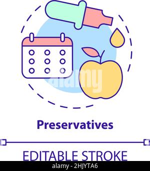 Preservatives concept icon Stock Vector