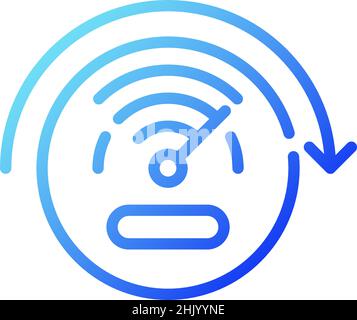 Speed sensors gradient linear vector icon Stock Vector