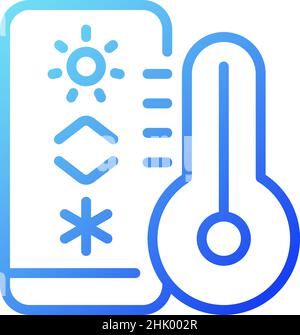 Temperature regulation gradient linear vector icon Stock Vector