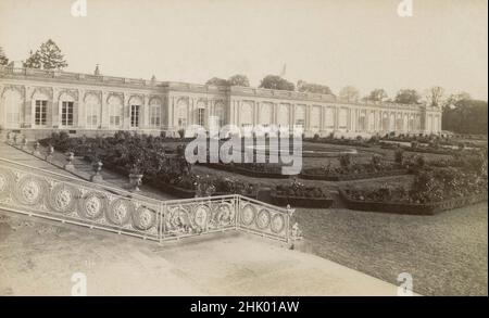 Antique circa 1890 photograph of the Grand Trianon in Versailles, France. SOURCE: ORIGINAL ALBUMEN PHOTOGRAPH Stock Photo