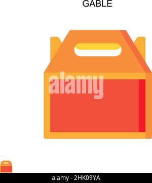 Gable Simple vector icon Stock Vector Image & Art - Alamy