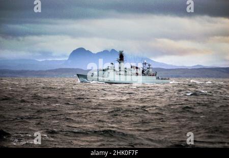 HDMS Olfert Fischer (F355) a Niels Juel-class corvette of the Kongelige Danske Marine (Royal Danish Navy, KDM). Stock Photo