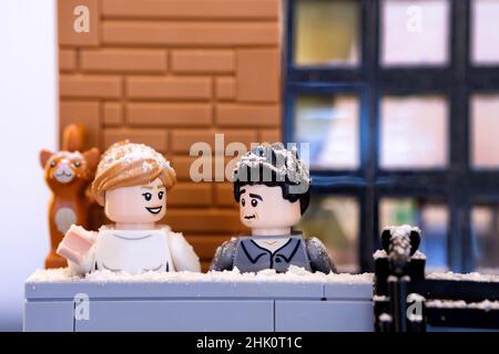 Adult building lego Stock Photo - Alamy