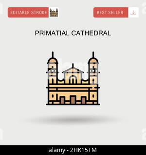 cathedral building color icon vector illustration Stock Vector Image ...