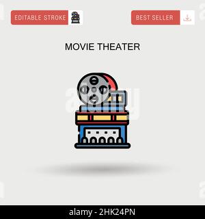 Iconic film theater Stock Vector Images - Alamy