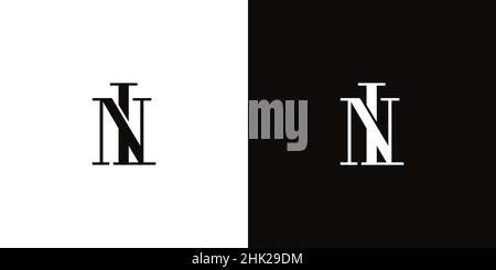 Modern and elegant LN initials logo design Stock Vector