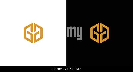 Modern and professional GG initials logo design Stock Vector
