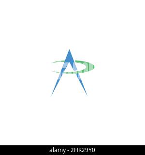 Cool and modern logo initials AP design Stock Vector