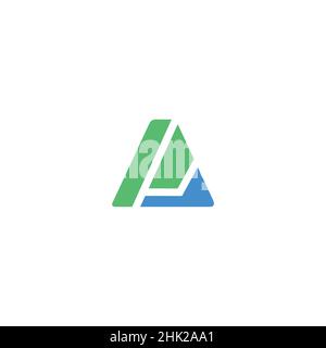 Cool and modern logo initials AP design 1 Stock Vector