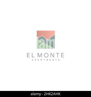 Modern and professional apartment logo 5 Stock Vector