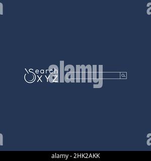 simple and modern job search logo design Stock Vector