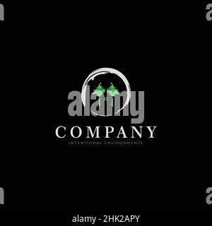 Modern and professional apartment logo Stock Vector