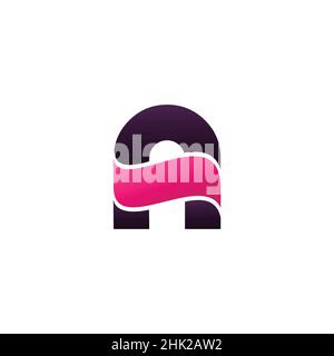 The letter A initials logo is combined with a modern and cool money symbol Stock Vector