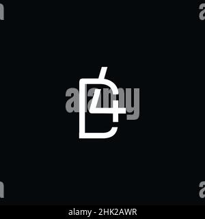 Amazing and modern initial letter 4D design 1 Stock Vector