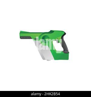 Air gun jet cleaner illustration Stock Vector