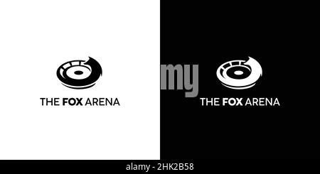 Fox arena logo design modern, attractive suitable for the world of entertainment 5 Stock Vector