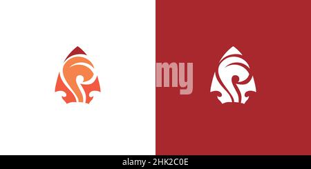 Modern and professional sports app logo Stock Vector