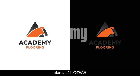 Modern and elegant carpet company logo design Stock Vector