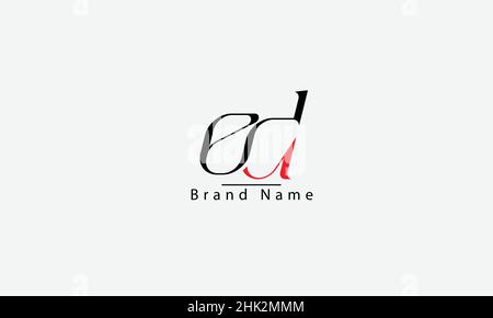 ED DE E D abstract vector logo monogram template Stock Vector