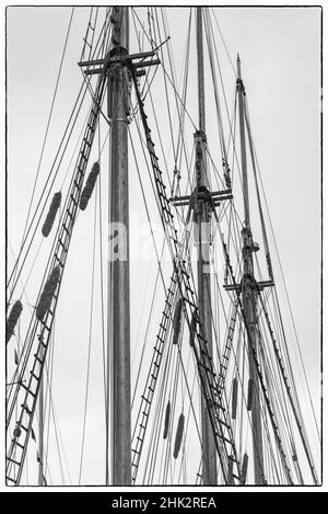 Sweden, Vastragotland and Bohuslan, Gothenburg, Klippan District, sailing ship Stock Photo