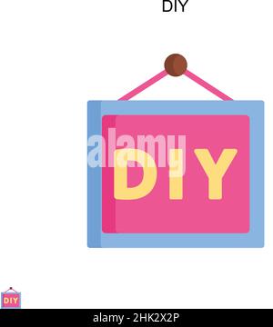 DIY Simple vector icon. Illustration symbol design template for web mobile UI element. Stock Vector