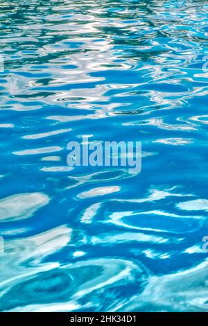 Abstract reflection on water ripples Stock Photo