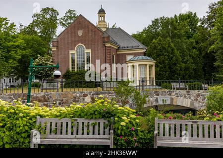 Public library in Camden, Maine, USA Stock Photo