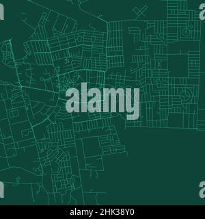 Belmopan city province vector map poster. Capital of Belize ...