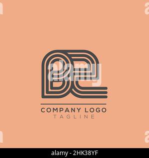 Letter BZ alphabet Logo sign symbol. Modern vector logo design for the business, and company identity. Stock Vector