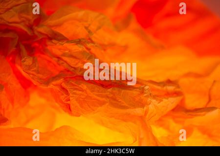 Colorful Tissue Paper and Light Stock Photo