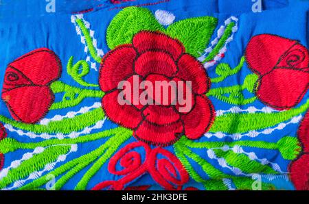 Colorful Mexican paper flowers, Oaxaca, Juarez, Mexico Stock Photo - Alamy