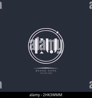 Modern Luxury EU Letter Business Logo Design Alphabet Icon Vector Symbol. Creative minimal letter logo template. Stock Vector